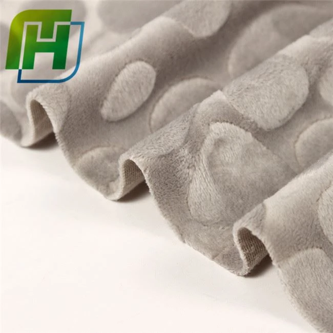 embossed super soft blanket fabric