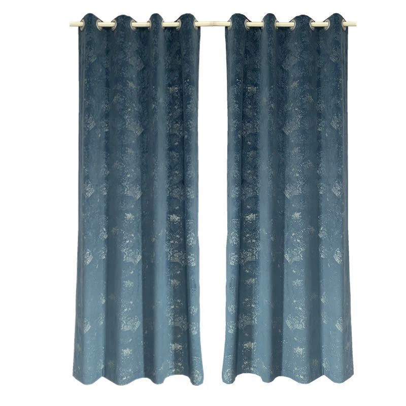 Velvet curtains with grommets