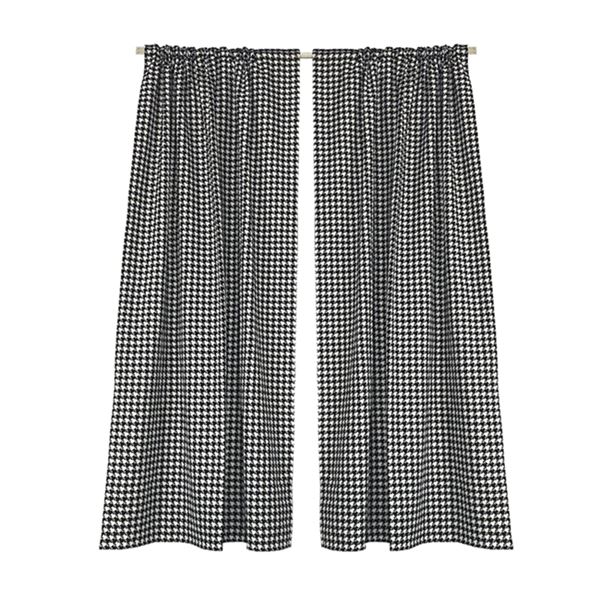 Houndstooth gardinpaneler