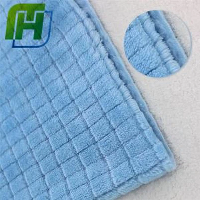 Minky Square Plysj Fleece Stoff