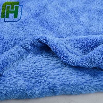 Polyester korall fleece stoff