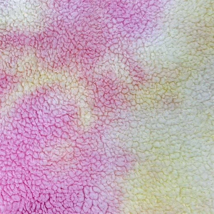 Tie Dye Sherpa Fleece Fabric