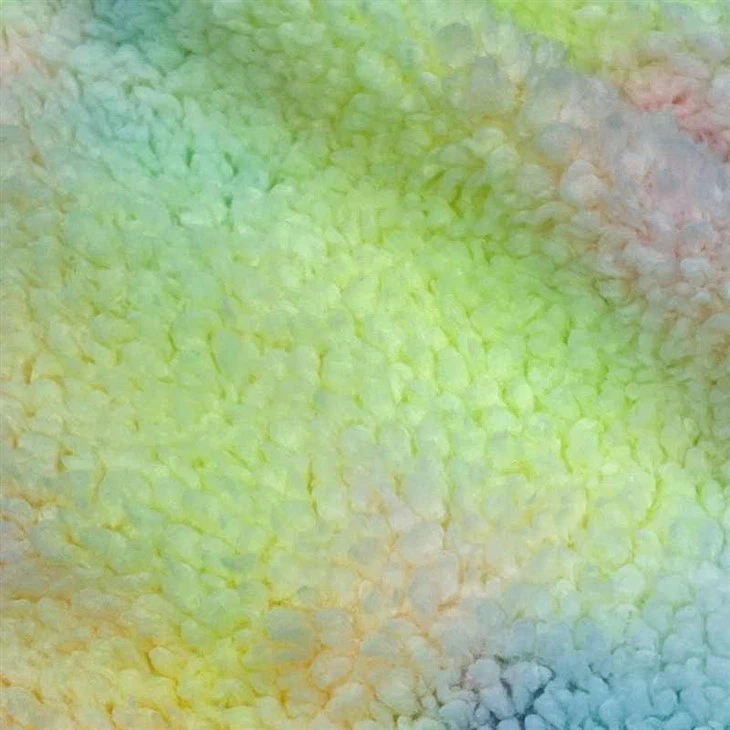 Tie Dye Sherpa Fleece Fabric