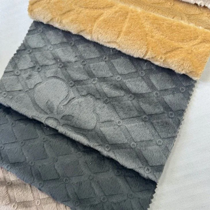 Embossed Minky Material